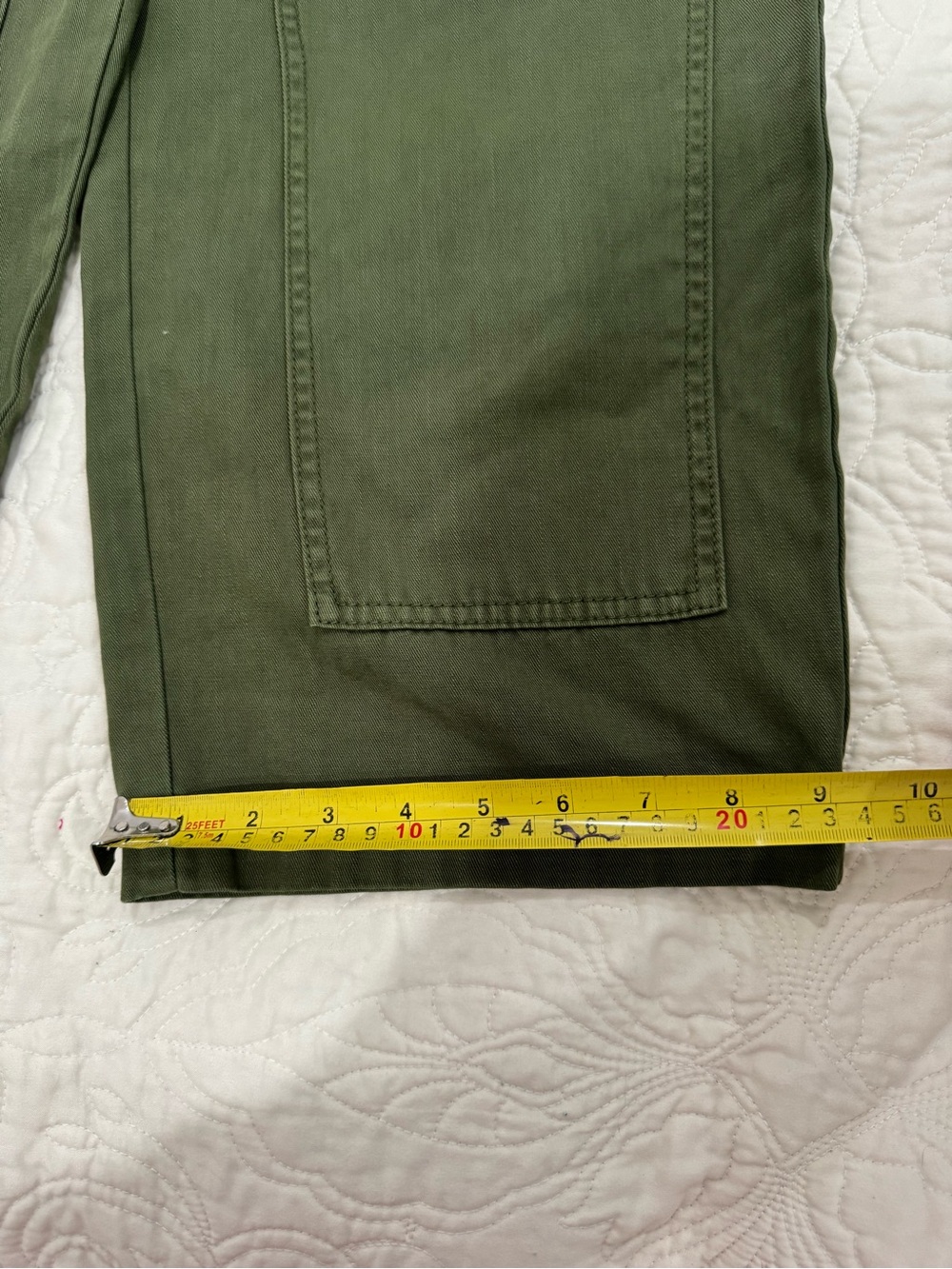 Universal Thread Women’s Olive Green Cargo Pants Size 8 Wide Leg Long Pants - Picture 7 of 10